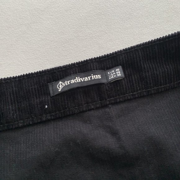 SOLD. Asos Black Corduroy Skirt - Picture 3 of 5